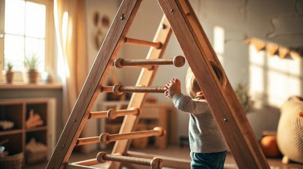 Stimuler l'autonomie des enfants avec les triangles de pikler