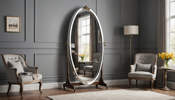 Standspiegel mit rollen: flexibel und praktisch für ihr zuhause